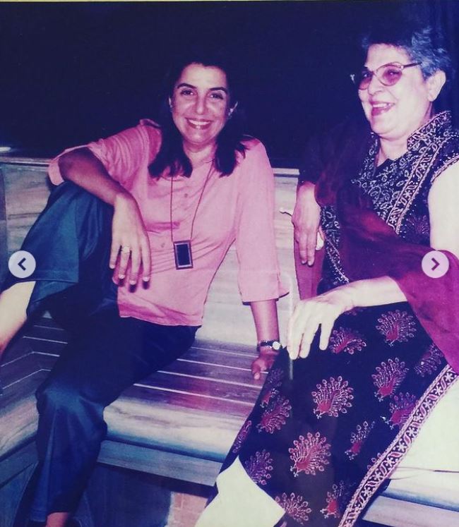 Farah Khan with mother